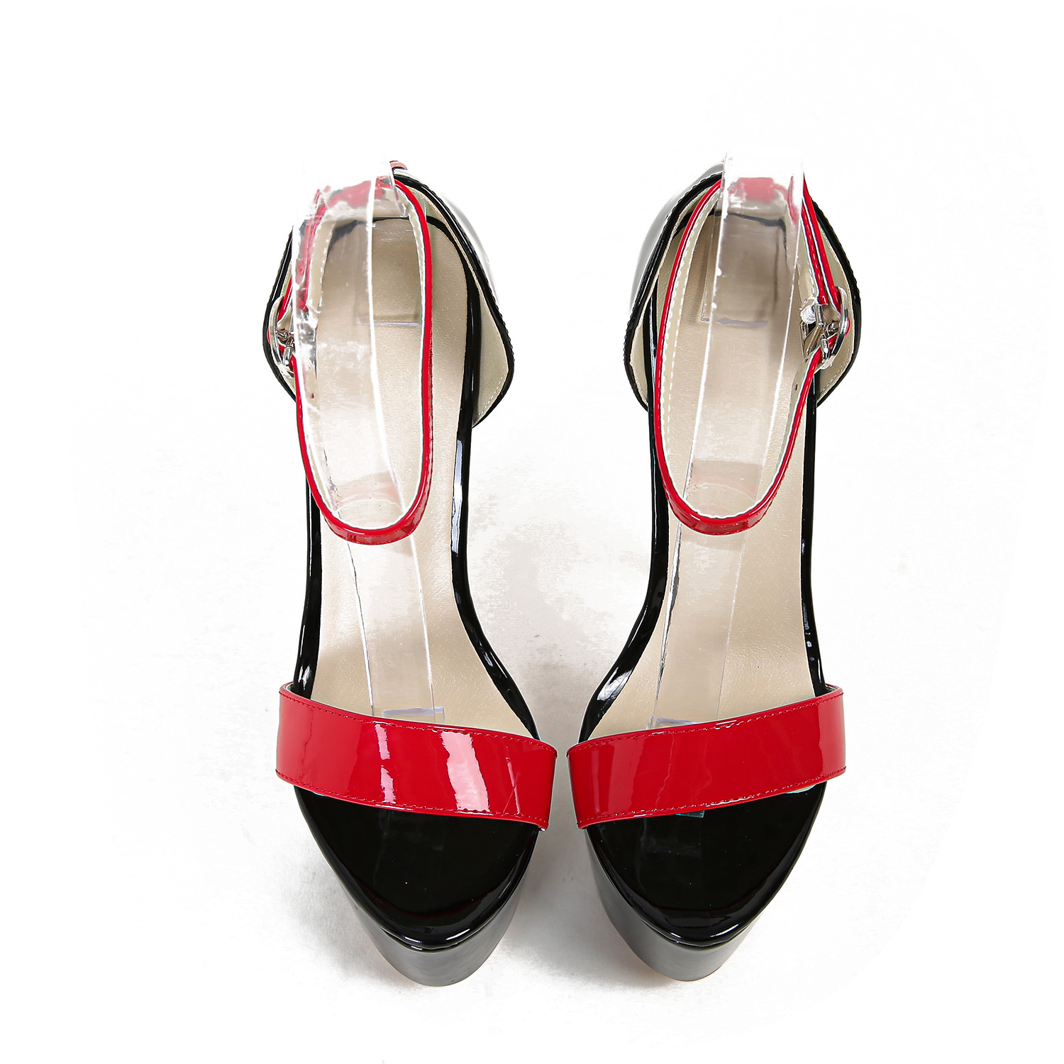 2024 New Spring Summer High Heel Platform Color Block 16CM Thin Heel Women's Sandals 34-46 - Image 5