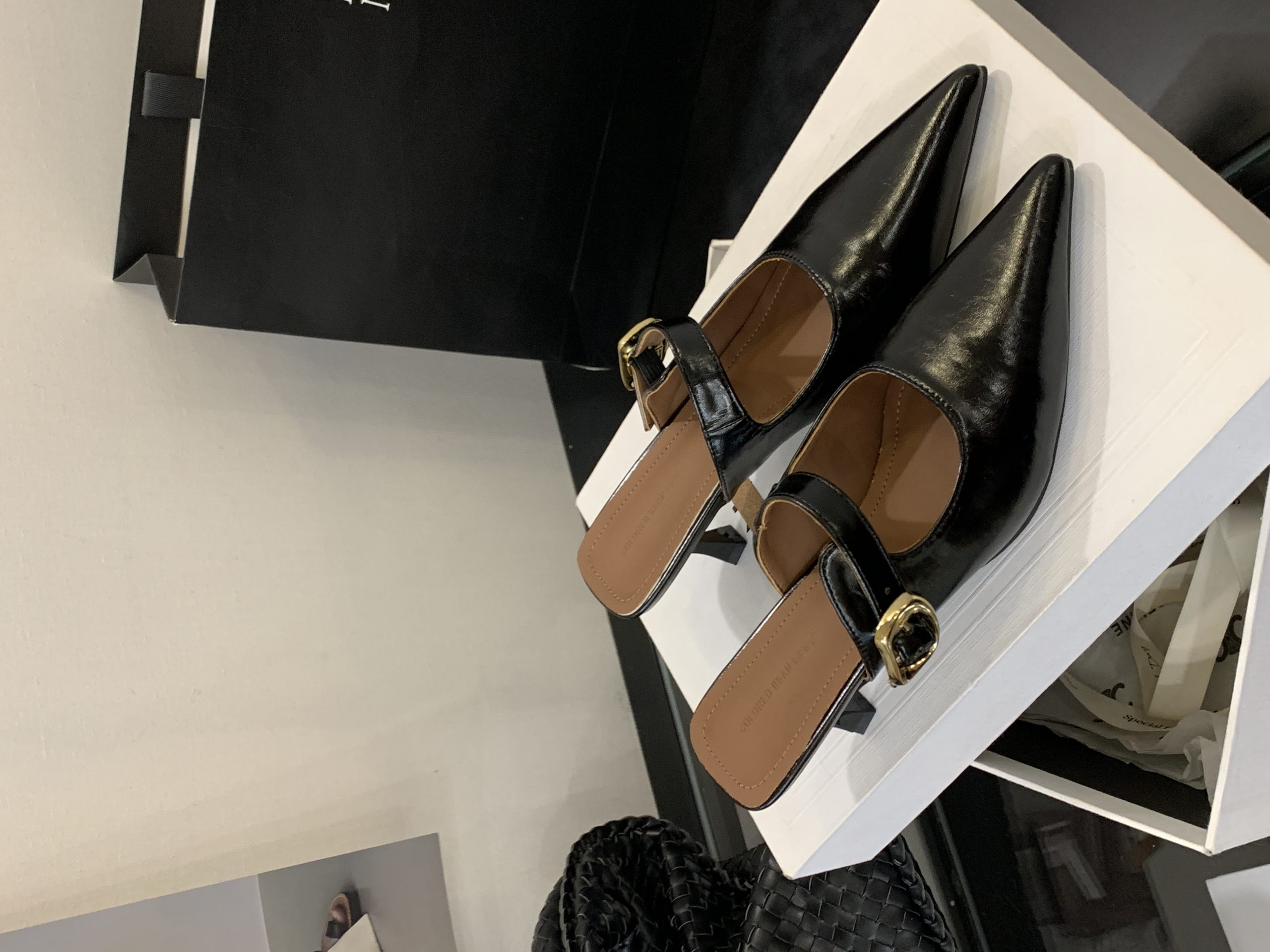 2025 New Autumn Thin Heel Pointed Toe One-Band Ankle Strap Slippers for Women - Image 3