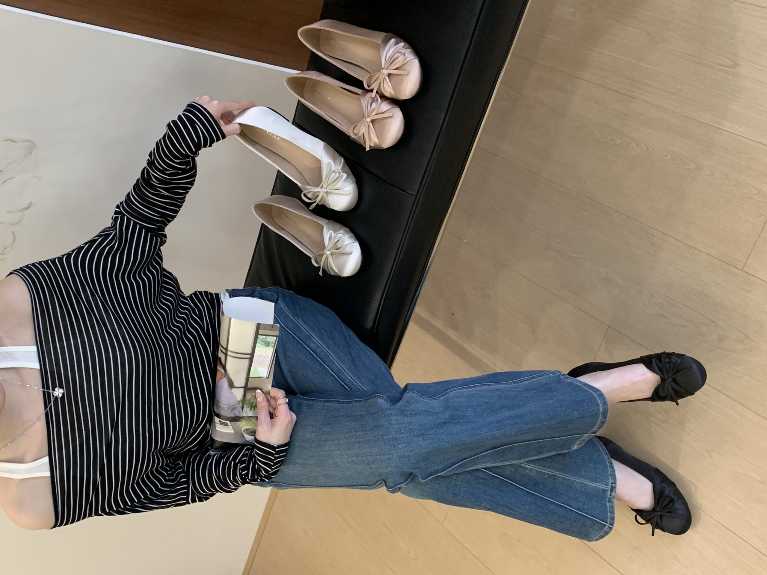2026 Autumn New Arrival Women's Low Heel Satin Shoes with Hidden Wedge, Round Toe, Comfort PU Lining - Image 4
