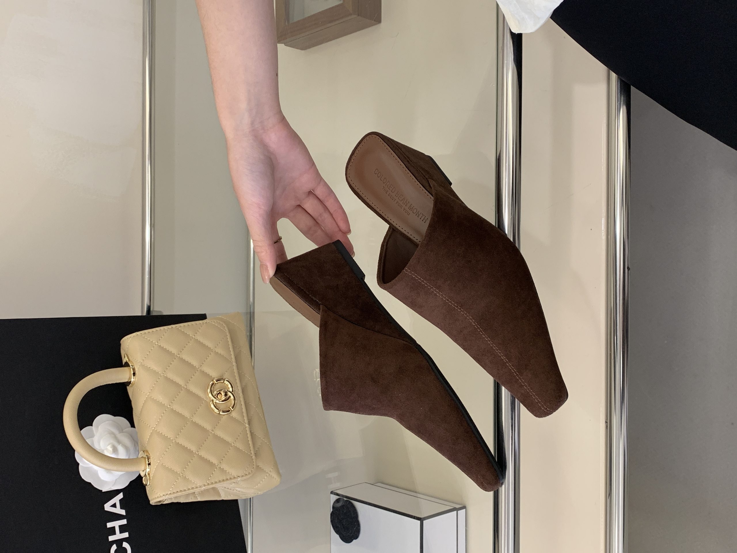 2026 New Chunky Heel French Closed Toe Slippers for Women Comfortable Casual Slide Sandals - Image 3